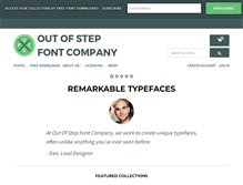 Tablet Screenshot of outofstepfontco.com
